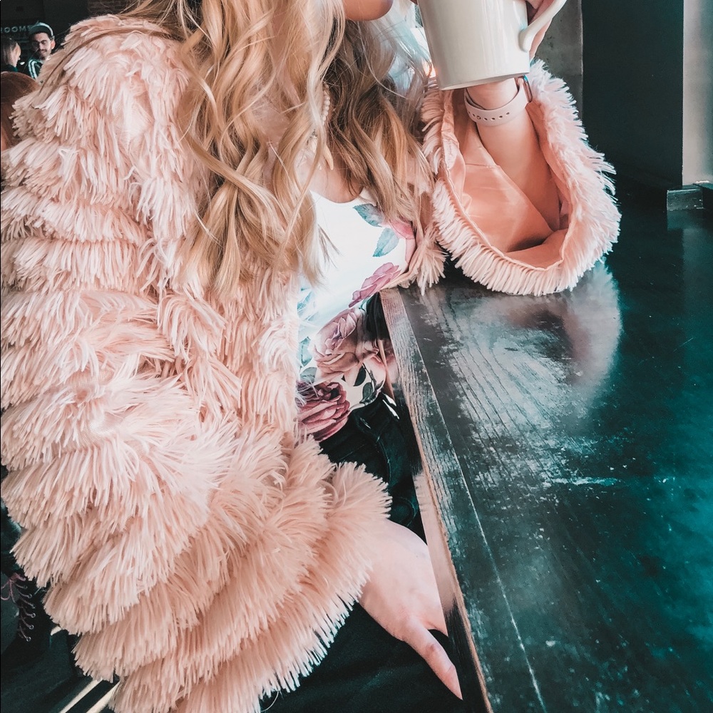 Pink Fur Cardigan - Picture 3 of 4